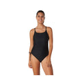 Speedo Solid Side Shirred One Piece Swimsuit  One Piece Swimsuits  Speedo