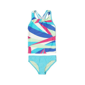 Speedo Print Racerback Girl's Swimsuit Tankini Set  Girls Tankini  Speedo