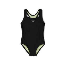 Speedo Solid Racerback One Piece Swimsuit  Girls Swimwear  Speedo