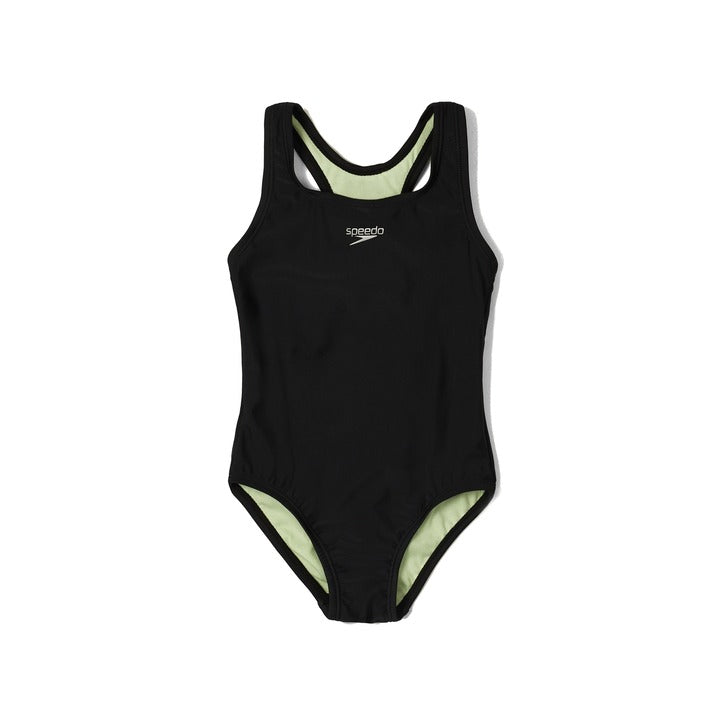Speedo Solid Racerback One Piece Swimsuit  Girls Swimwear  Speedo