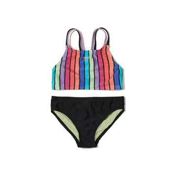 Speedo Print Strappy Bikini Set  Girls Swimwear  Speedo