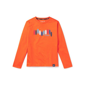 Speedo Eco S/S Graphic Swim Shirt Scarlet Ibis  Long Sleeve Rash Guard  Speedo