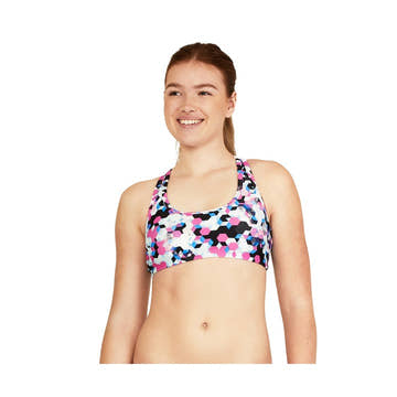 Speedo Women's Print Racerback Bikini Top  Bikini Top  Speedo