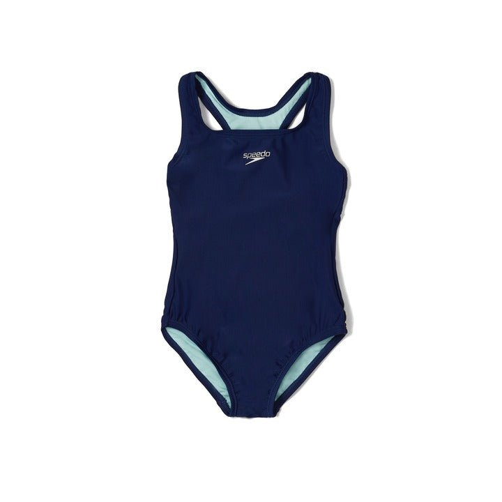 Speedo Solid Racerback One Piece Swimsuit  Girls Swimwear  Speedo