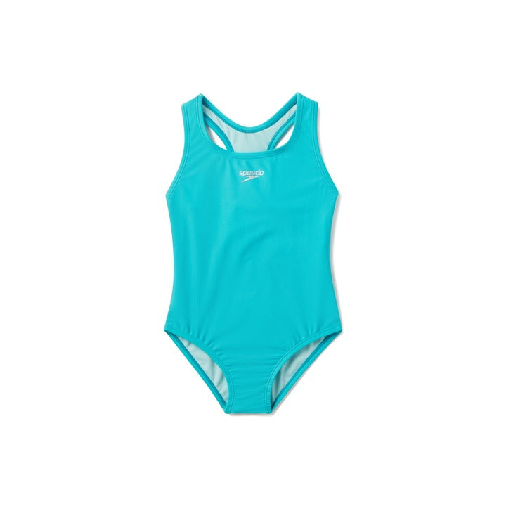 Speedo Girls’ Solid Racerback One Piece Swimsuit  Girls One Piece  Speedo