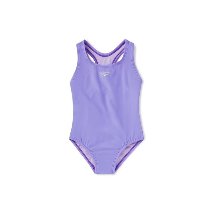 Speedo Girls’ Solid Racerback One Piece Swimsuit  Girls One Piece  Speedo