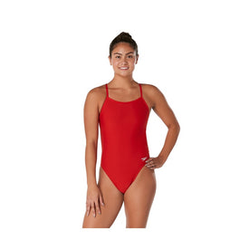 Speedo Solid Twist Back One Piece Swimsuit  One Piece Swimsuits  Speedo