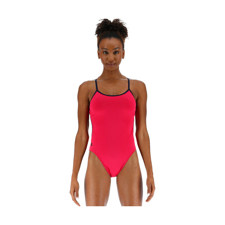 TYR Durafast Elite Women's Crosscut Tieback One Piece Swimsuit - Solid  One Piece Swimsuits  Tyr