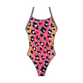 Speedo Women's Printed Double Lace Back 1Pc Swimsuit  One Piece Swimsuits  Speedo