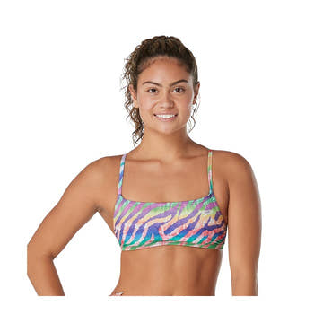 Speedo Pride Collection Pride Printed Strappy Fixed Back Top  One Piece Swimsuits  Speedo