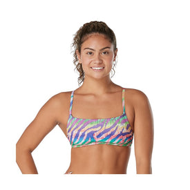 Speedo Pride Collection Pride Printed Strappy Fixed Back Top  One Piece Swimsuits  Speedo
