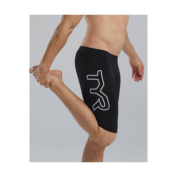 TYR Men’s Large Logo Jammer Swimsuit  Swim Jammers  Tyr