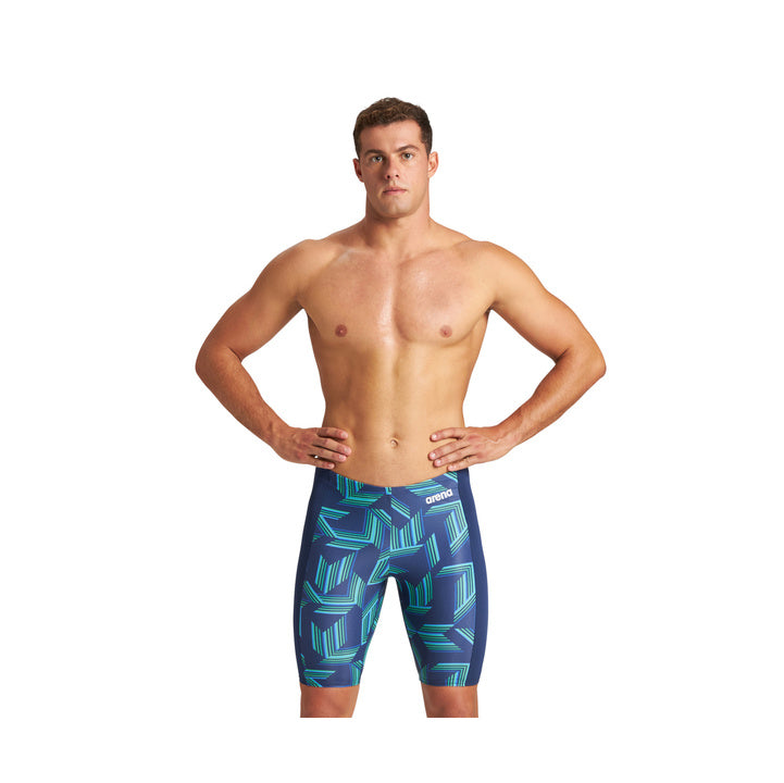 Arena Men's Puzzled Jammer Extended Colors  Swim Team Prints  Arena