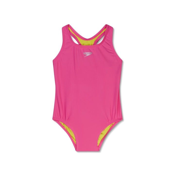 Speedo Girls’ Solid Racerback One Piece Swimsuit  Girls One Piece  Speedo