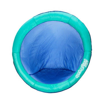 Swimways Spring Float Papasan - Aqua with PDQ  Pool Floats & Loungers  Swimways