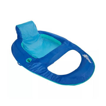 Swimways Spring Float Recliner - Blue with PDQ  Kids Swimming Gear  Swimways