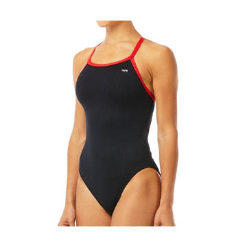 Tyr Women's One Piece Swimsuit Hexa Durafast Elite Diamondfit  Swim Team Prints  Tyr