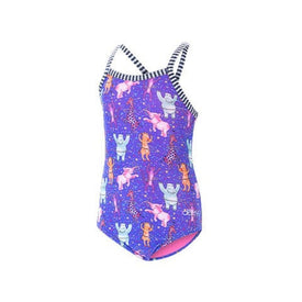 Little Dolfin Girls One Piece Swimsuit Dancin Feet  Girls One Piece  Dolfin