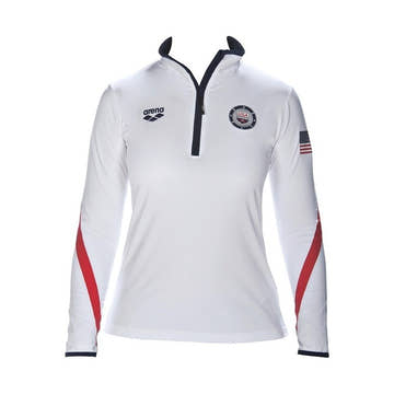Arena Women's NT Tech 1/2 Zip Long Sleeve Shirt  Swim T-shirts  Arena
