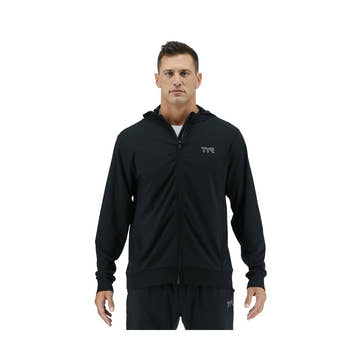 Tyr Men’s Full Zip Hoodie – Warm-Up & Deck Wear  Hoodie  Tyr