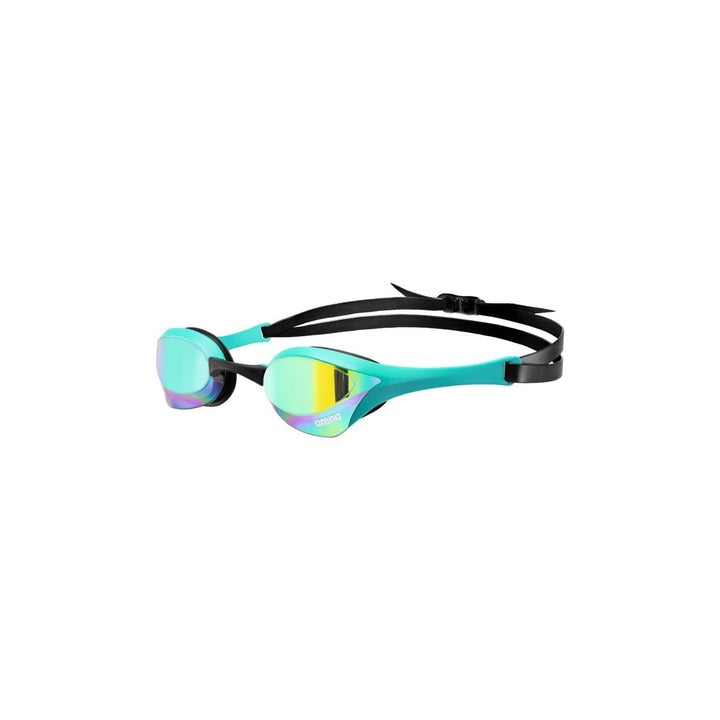 arena racing goggles Arena Cobra Ultra Mirror Swimming Goggles Blue Yellow