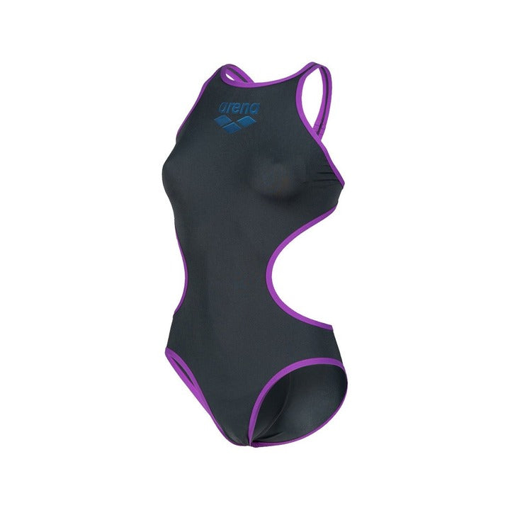 Women's Arena One Biglogo One Piece Swimsuit - Open-Back