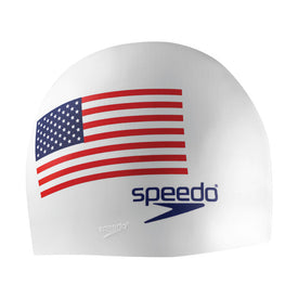 Speedo American Flag Swim Cap  Swim Caps  Speedo
