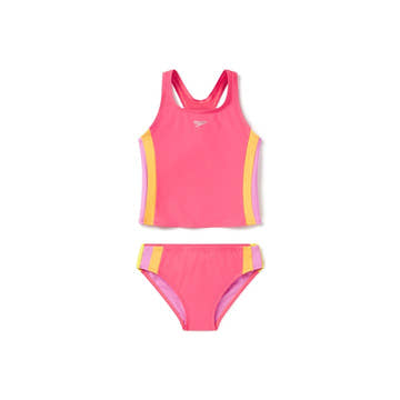 Speedo Girls Colorblock Tankini Set  Girls Tankini  Speedo