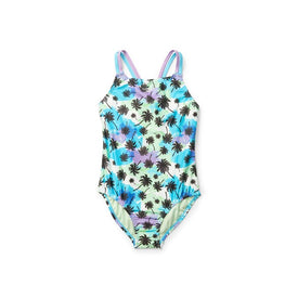 Speedo Female Print Strappy One Piece Swimsuit  Girls One Piece  Speedo