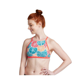 Speedo Printed Double Lace Back Top  Two Piece Swimsuits  Speedo