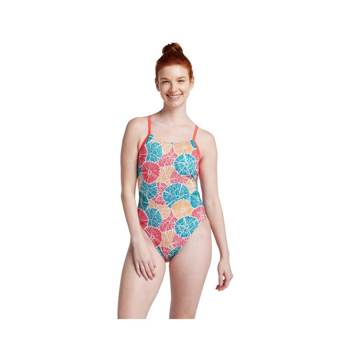 Speedo Printed Double Lace Back 1 Pc