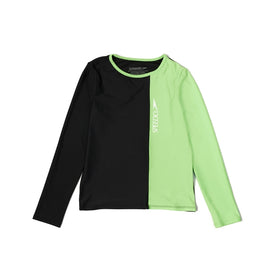 Speedo Solid Blocked Logo Rashguard  Long Sleeve Rash Guard  Speedo