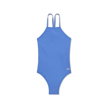 Speedo Solid High Neck One Piece Swimsuit  Competition Swimsuits  Speedo