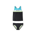 Speedo Girls Solid Horizontal Splice Tankini Set  Girls Tankini  Speedo