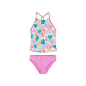 Speedo Girls Print High Neck Tankini Set  Girls Tankini  Speedo