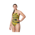Speedo Women's Contort Stripes Crossback One Piece Swimsuit  One Piece Swimsuits  Speedo