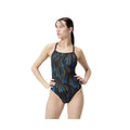Speedo Space Train Flyback One Piece Swimsuit  Swim Team Prints  Speedo