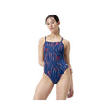 Speedo Space Train Flyback One Piece Swimsuit  Swim Team Prints  Speedo