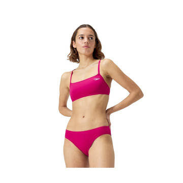 Speedo Solid Strappy Top Womens  Two Piece Swimsuits  Speedo