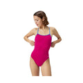 Speedo Women's Solid Double Strap One Piece Swimsuit  One Piece Swimsuits  Speedo