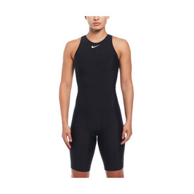 Nike Women's Hydrastrong Solid High Neck Legsuit  One Piece Swimsuits  Nike