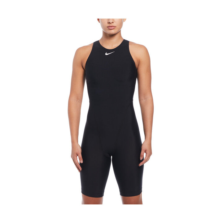Nike Women's Hydrastrong Solid High Neck Legsuit  One Piece Swimsuits  Nike