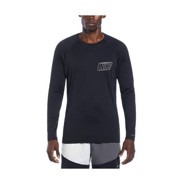 Nike Men Swoosh at Sea Long Sleeve Hydroguard  Long Sleeve Rash Guard  Nike