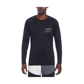 Nike Men Swoosh at Sea Long Sleeve Hydroguard  Long Sleeve Rash Guard  Nike