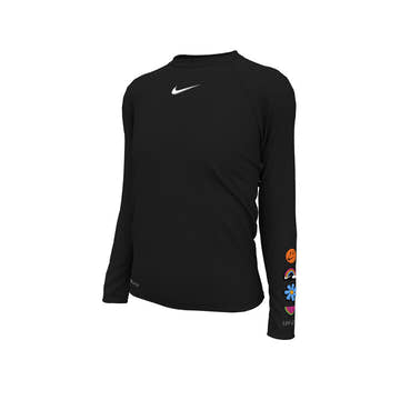 Nike Girl's Charms Long Sleeve Hydroguard  Long Sleeve Rash Guard  Nike