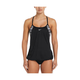 Nike Women Digi Stripe Layered Tankini  Women's Tankini Top  Nike