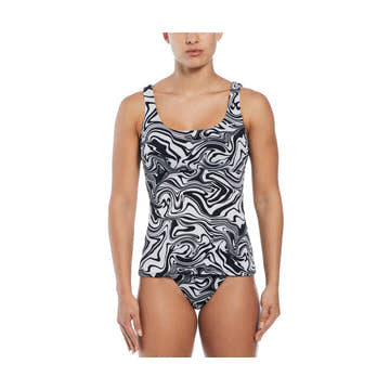 Nike Women Swirl Scoop Neck Tankini  Women's Tankini Top  Nike