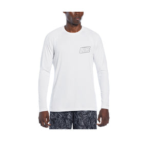 Nike Men Swoosh at Sea Long Sleeve Hydroguard  Long Sleeve Rash Guard  Nike