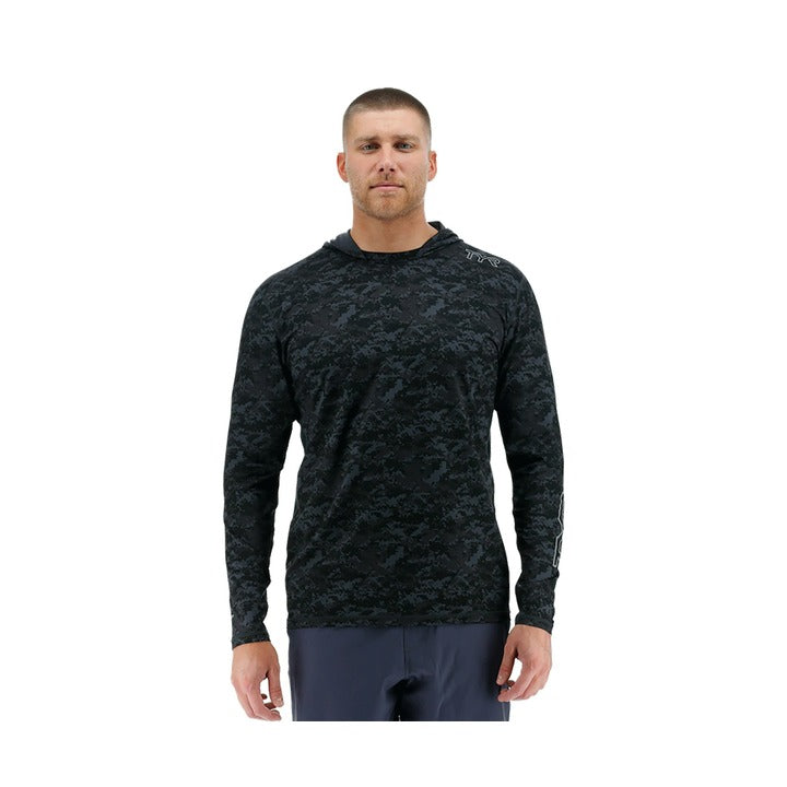 Tyr Men's Sundefense Vented Hooded Crew  Warm-Ups  Tyr