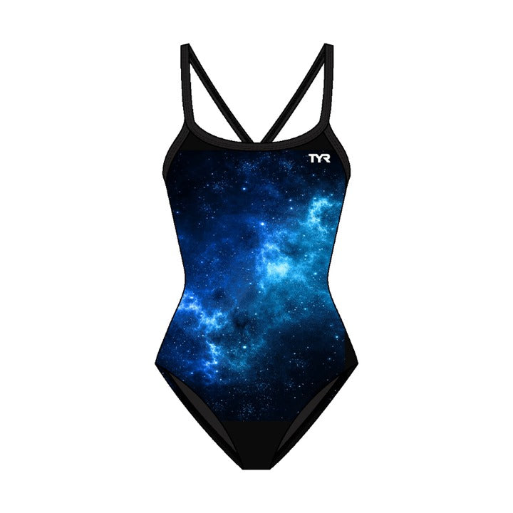 Tyr Girl's Diamondfit Durafast Elite - Starborne  Team Print  Tyr